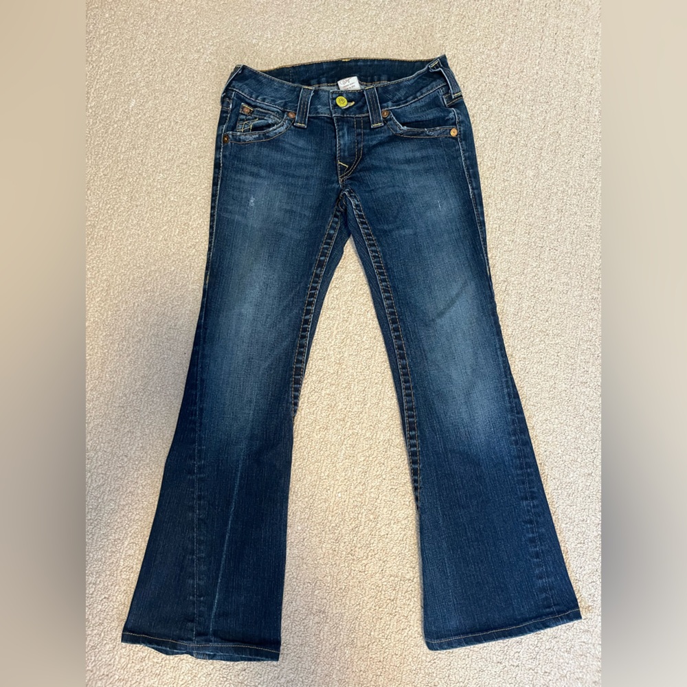 True Religion Dark Blue Flare Jeans